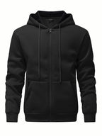 SY666 Riskrole Men's Full Zip Fleece Lined Hoodie with Zipper Pocket