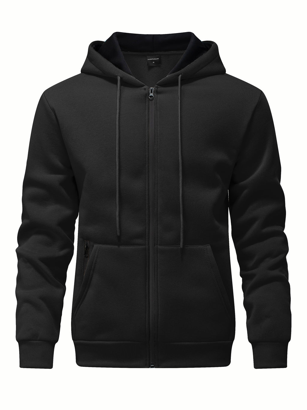 SY666 Riskrole Men's Full Zip Fleece Lined Hoodie with Zipper Pocket
