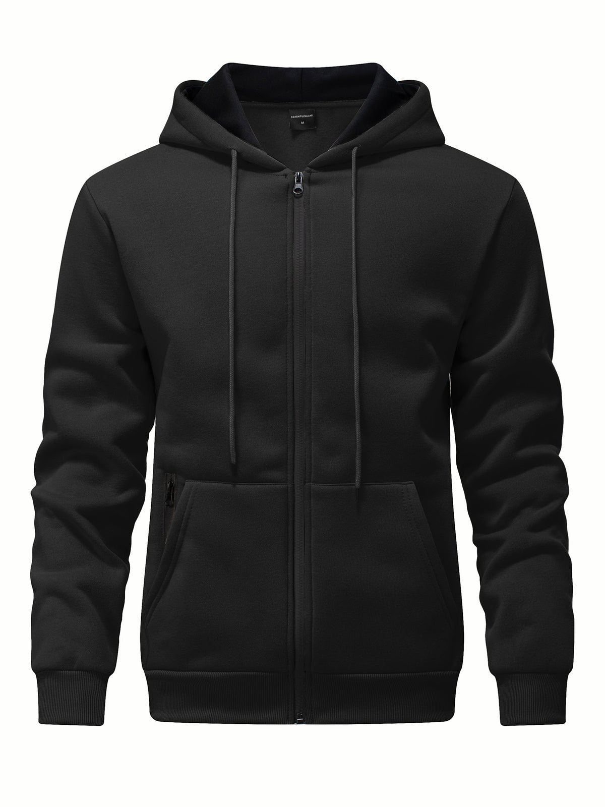SY666 Riskrole Men's Full Zip Fleece Lined Hoodie with Zipper Pocket