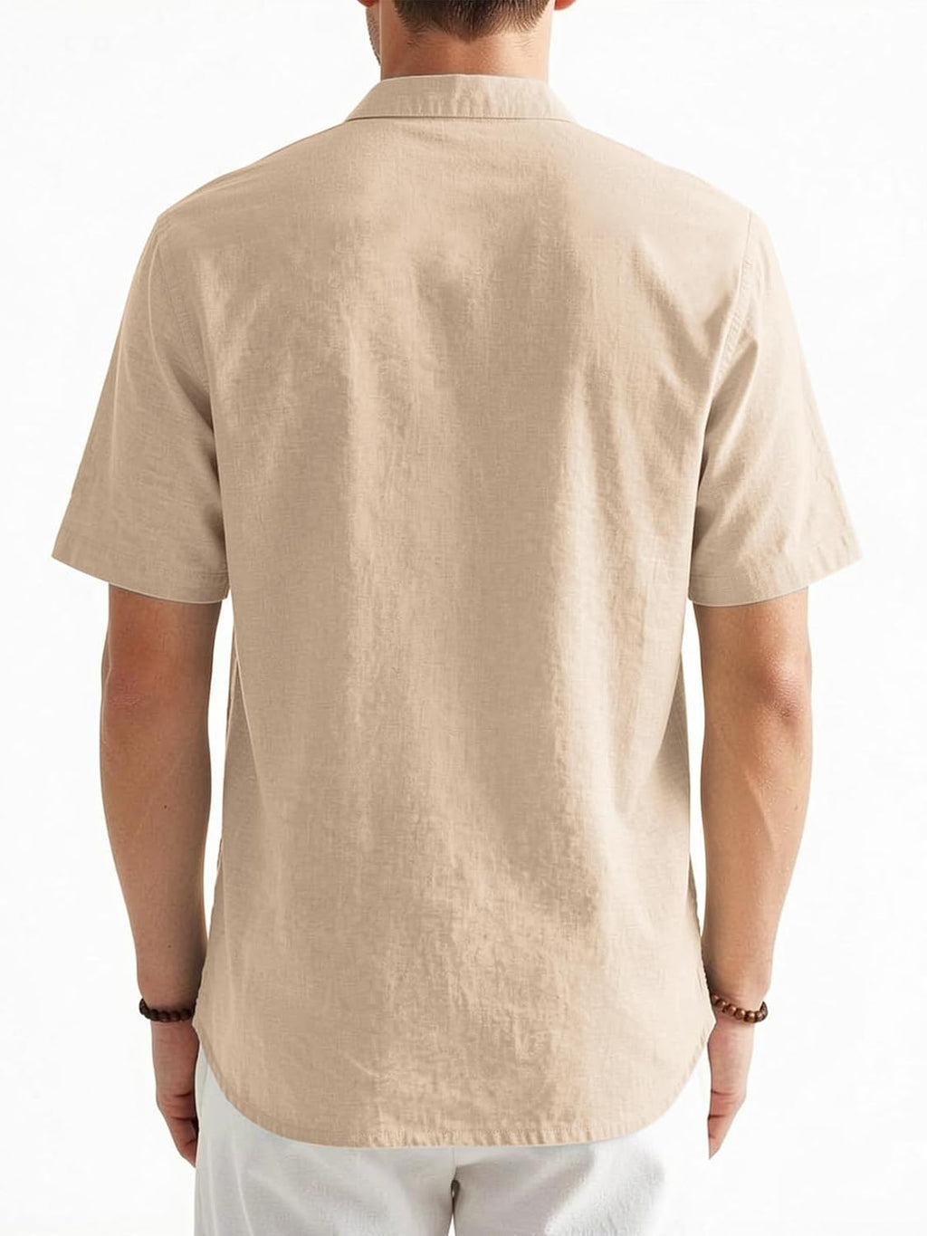 Men's Cotton-Linen Henley Shirt - View 6