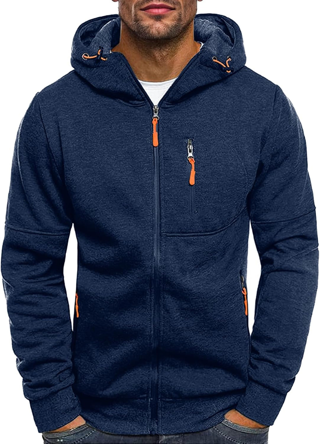 Men's Zip-Up Fleece Hoodie - View 8