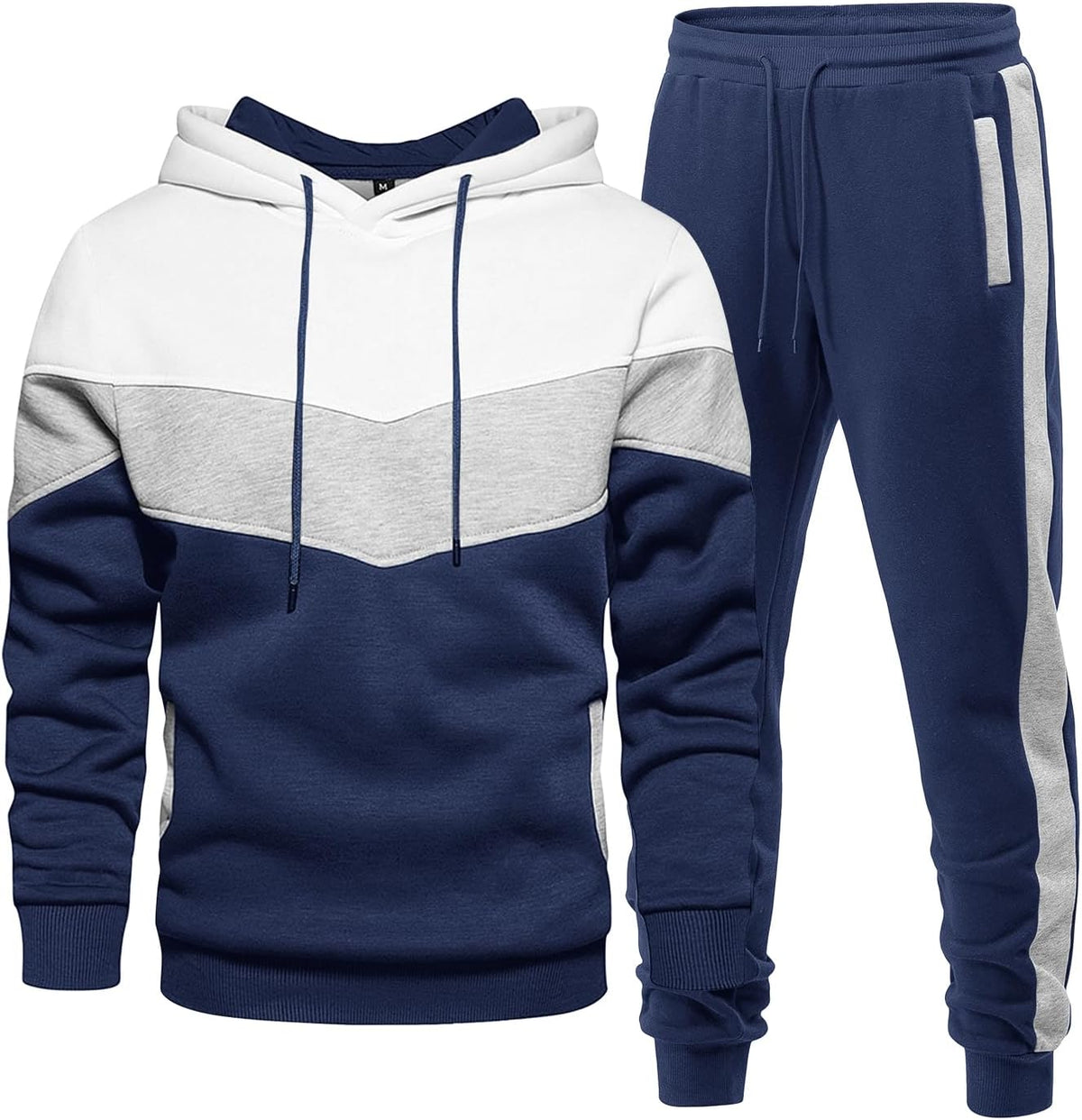 Men's 2-Piece Fleece Hoodie & Jogger Set - View 5
