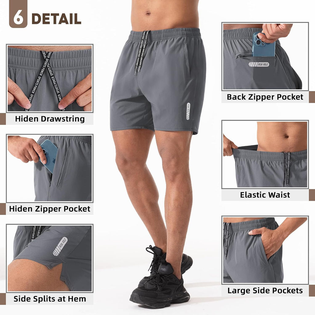 Men's 2-Pack | 5" Quick-Dry Running Shorts - View 6