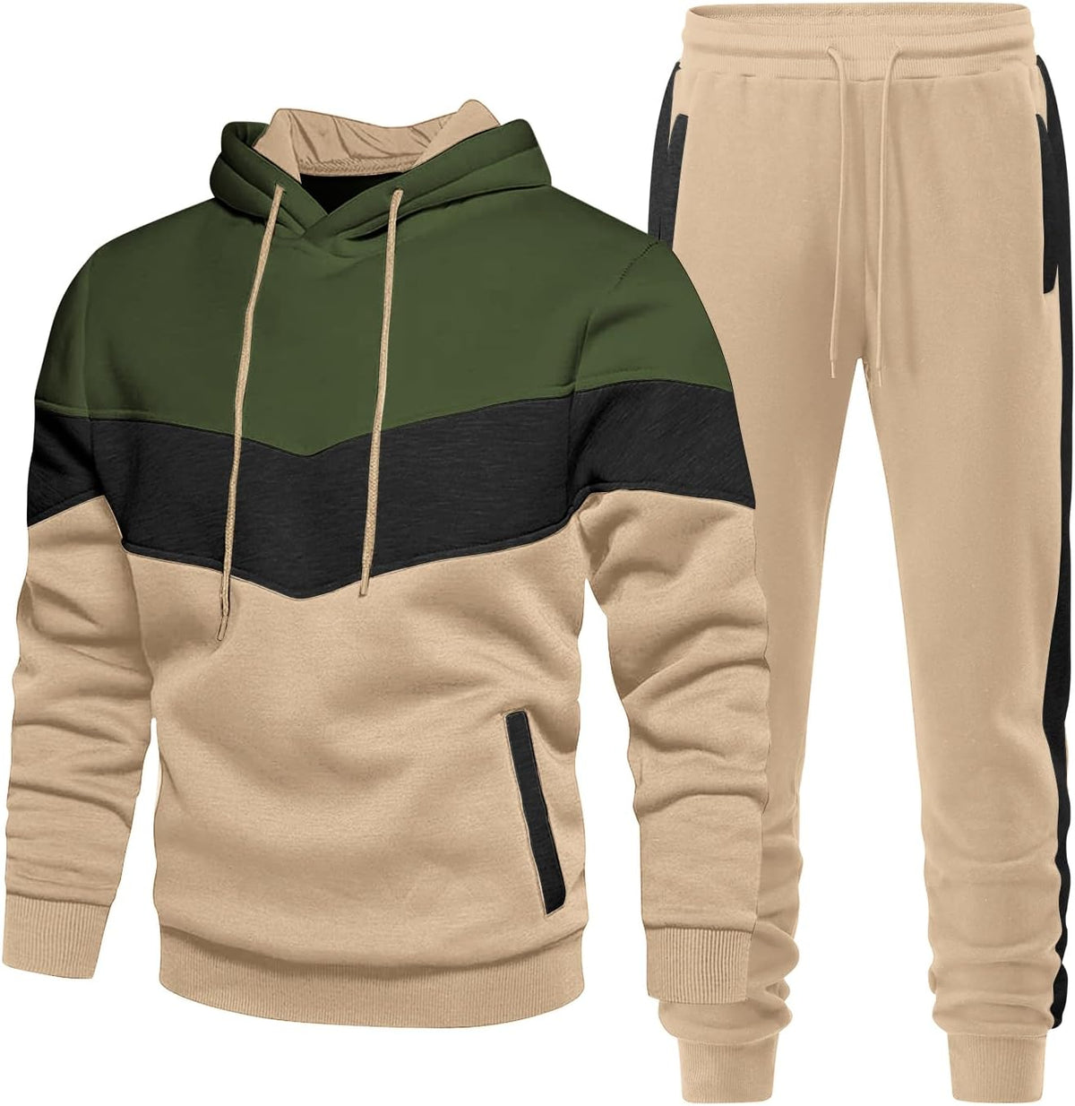 Men's 2-Piece Fleece Hoodie & Jogger Set - View 11