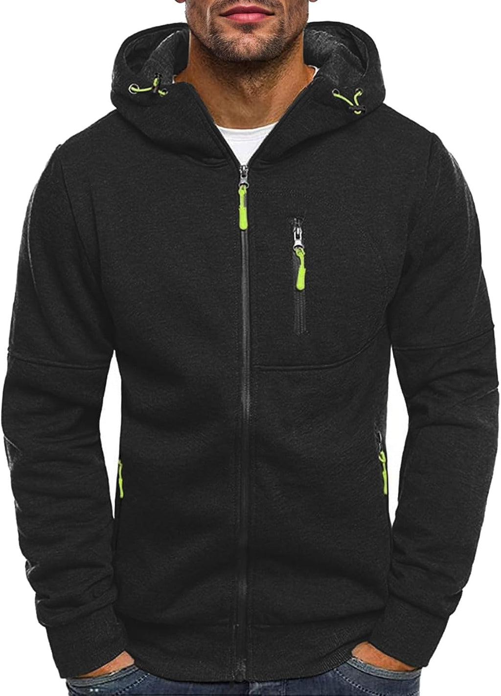 Men's Zip-Up Fleece Hoodie - View 6