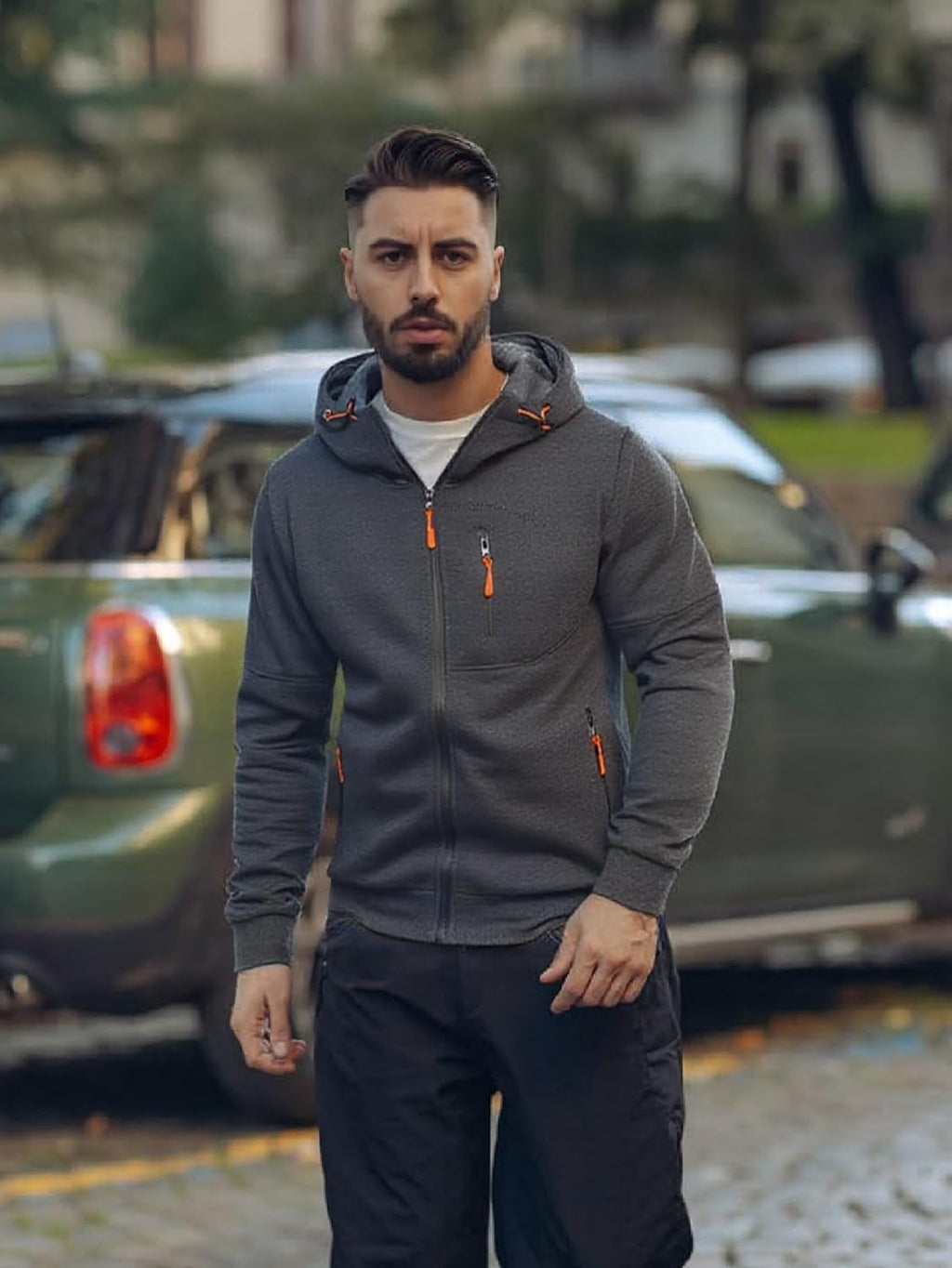 Men's Zip-Up Fleece Hoodie - View 5