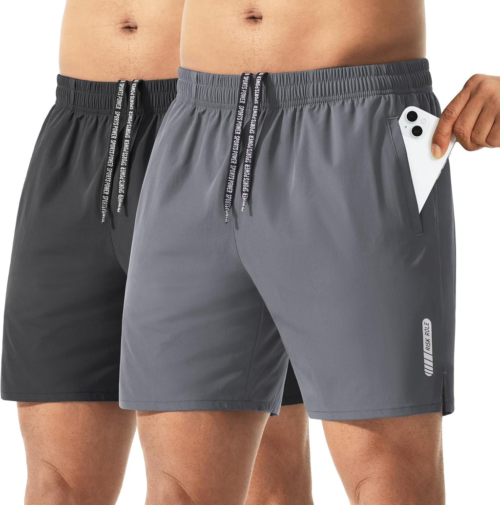 Men's 2-Pack | 5" Quick-Dry Running Shorts - Detail View