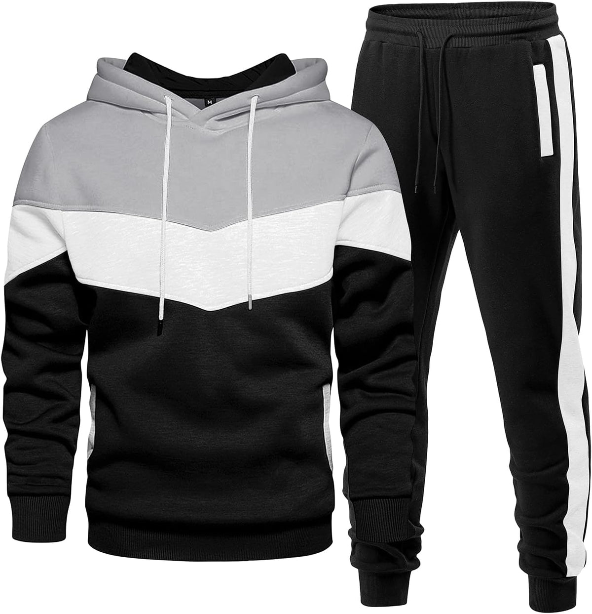 Men's 2-Piece Fleece Hoodie & Jogger Set - View 9
