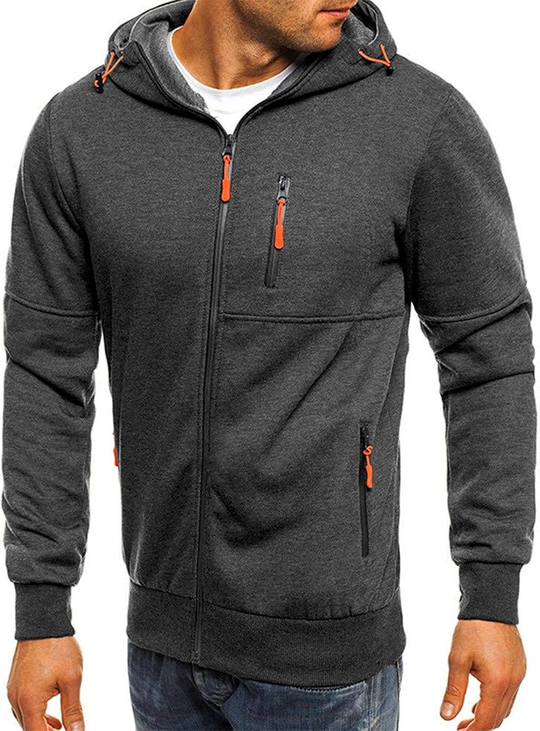 Men's Zip-Up Fleece Hoodie - View 10