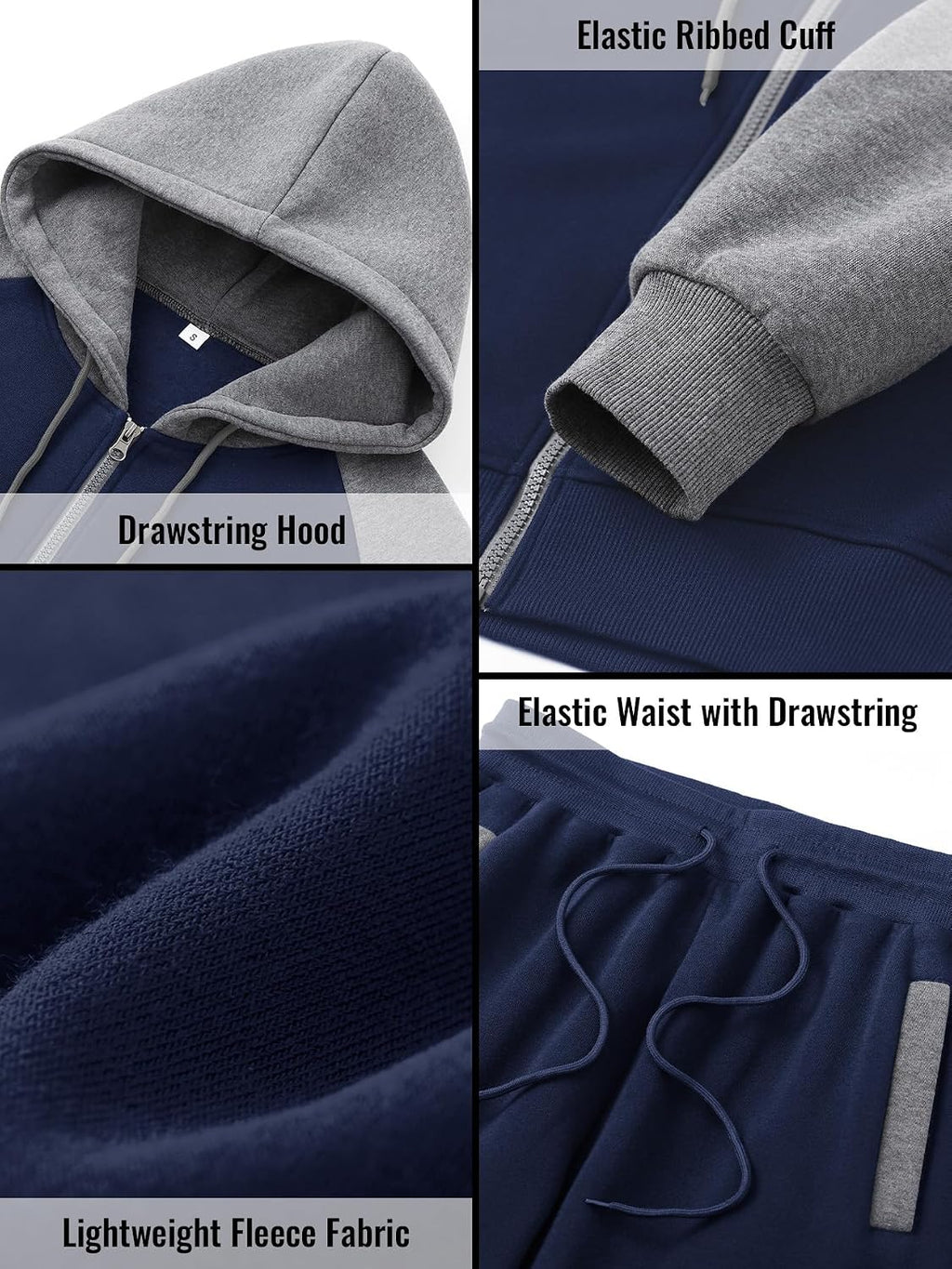 Men's 2-Piece Zip-Up Tracksuit - View 5