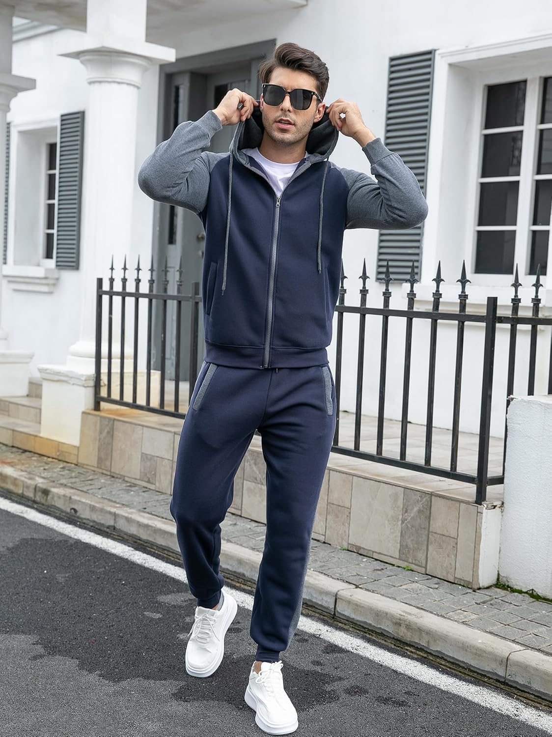 Men's 2-Piece Zip-Up Tracksuit - View 4