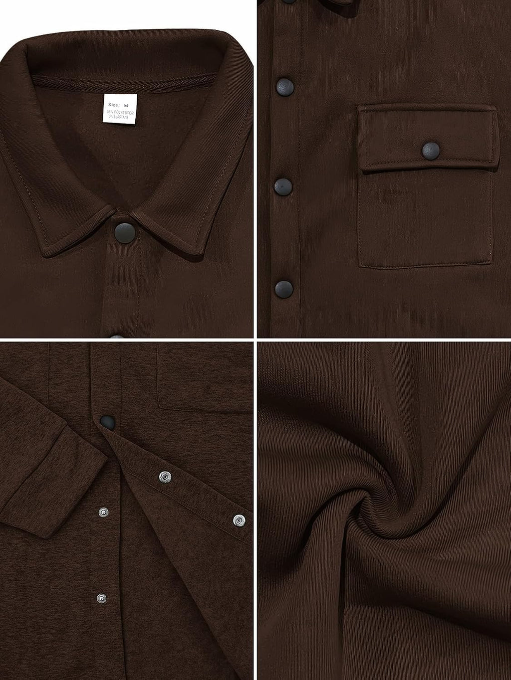 Men's Fleece Cargo Jacket & Pants Set - View 7