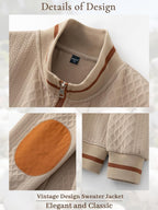 Riskrole men's lightweight jacquard varsity jacket - Khaki view 5