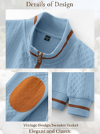 Riskrole men's lightweight jacquard varsity jacket - Light Blue view 5