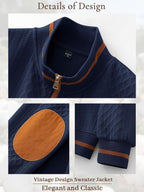 Riskrole men's lightweight jacquard varsity jacket - Navy view 5